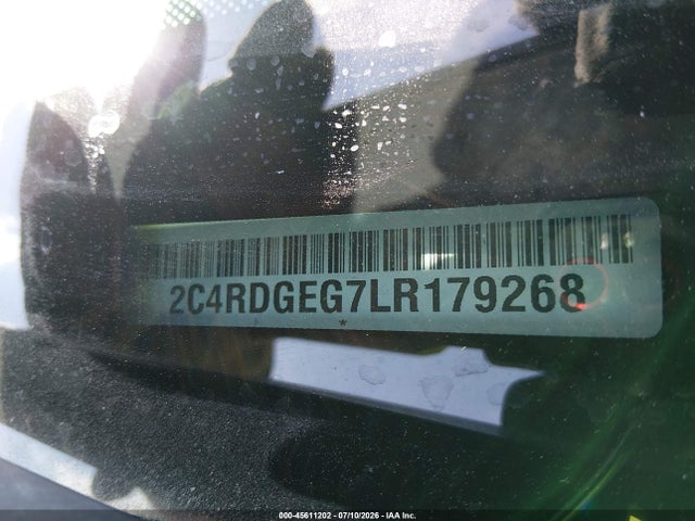 2020 Dodge Grand Caravan Gt მანქანა იყიდება აუქციონზე, vin: 2C4RDGEG7LR179268, აუქციონის ნომერი: 45611202