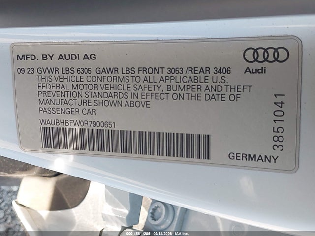Audi Rs E-tron Gt Quattro 2024 WAUBHBFW0R7900651 Image 9