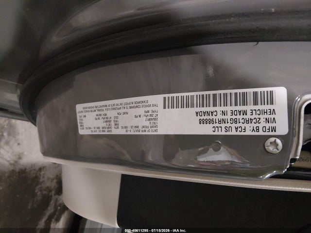 Продаж на аукціоні авто 2022 Chrysler Pacifica Touring L, vin: 2C4RC1BG1NR198888, номер лоту: 45611295