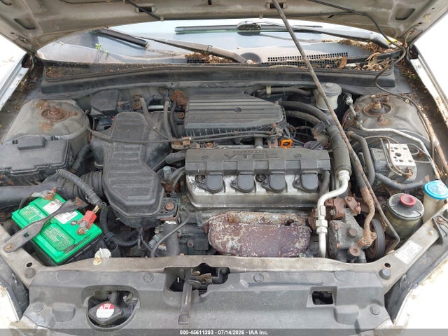 2002 Honda Civic Ex მანქანა იყიდება აუქციონზე, vin: 2HGES26832H569157, აუქციონის ნომერი: 45611393