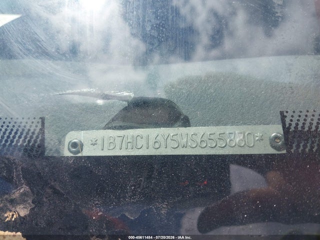 1998 Dodge Ram 1500 St მანქანა იყიდება აუქციონზე, vin: 1B7HC16Y5WS655880, აუქციონის ნომერი: 45611484