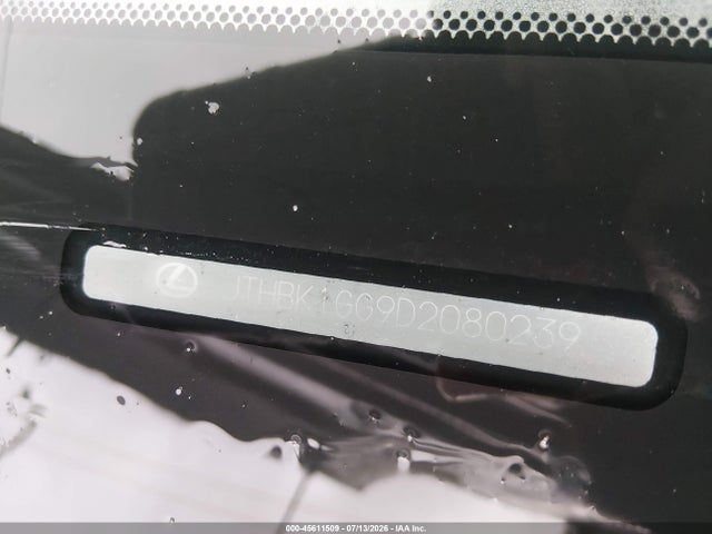 45611509 :رقم المزاد ، JTHBK1GG9D2080239 vin ، 2013 Lexus Es 350 مزاد بيع