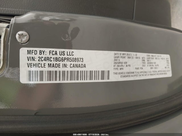 Chrysler Pacifica Touring L 2023 2C4RC1BG6PR508973 Image 9
