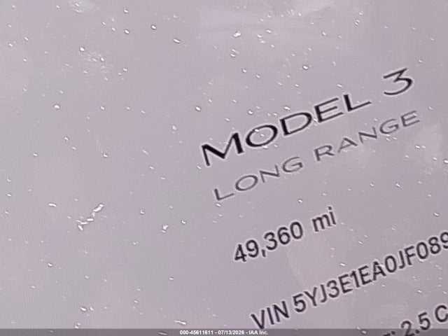 Tesla Model 3 Long Range/mid Range 2018 5YJ3E1EA0JF089108 Image 15