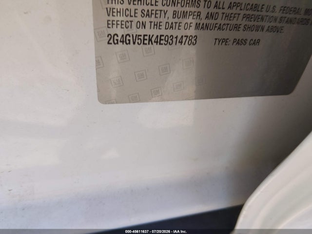 Buick Regal 1fl 2014 2G4GV5EK4E9314783 Image 9