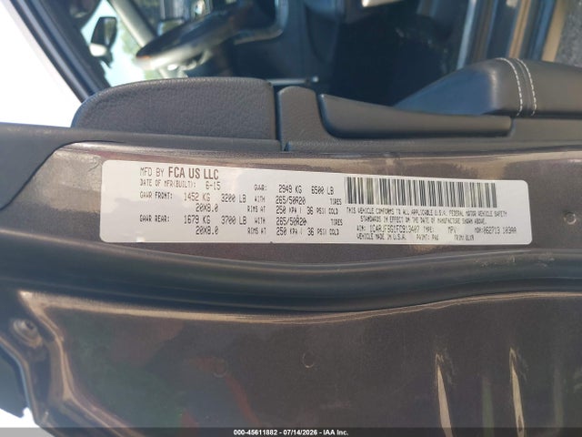 Aukcja sprzedaży 2015 Jeep Grand Cherokee Limited, vin: 1C4RJFBG1FC913407, numer aukcji: 45611882
