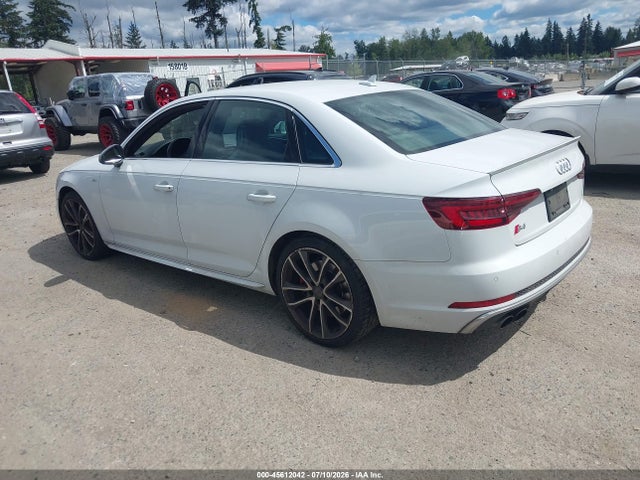 Продажа на аукционе авто 2018 Audi S4 3.0t Premium Plus, vin: WAUC4AF44JA009648, номер лота: 45612042