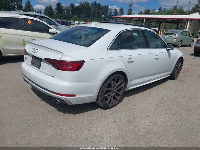 Продажа на аукционе авто 2018 Audi S4 3.0t Premium Plus, vin: WAUC4AF44JA009648, номер лота: 45612042