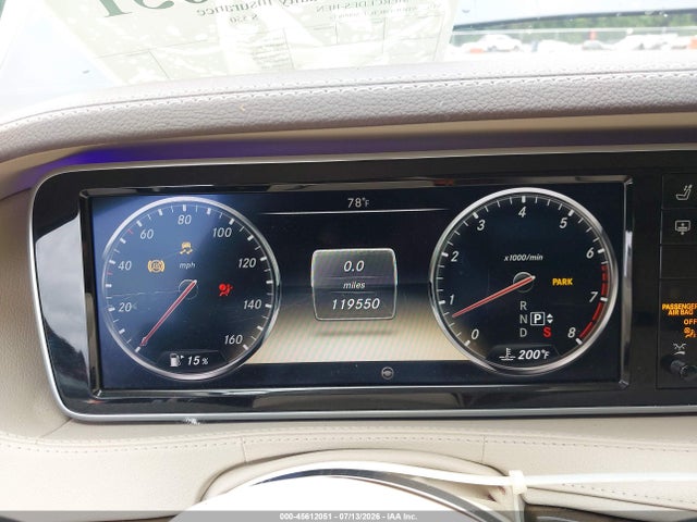 Aukcja sprzedaży 2014 Mercedes-benz S 550, vin: WDDUG8CB2EA009833, numer aukcji: 45612051