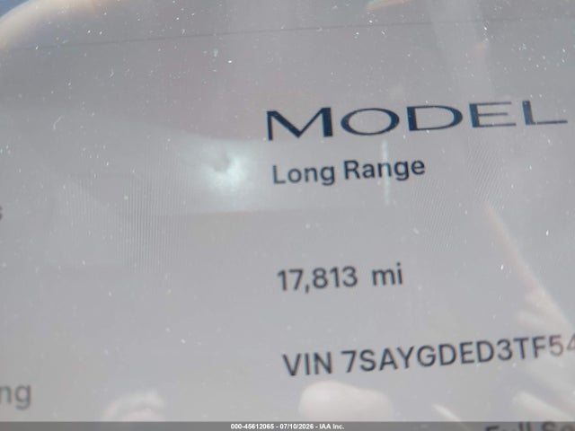 45612065 :رقم المزاد ، 7SAYGDED3TF541361 vin ، 2026 Tesla Model Y Premium Rear-wheel Drive/rear-wheel Drive مزاد بيع