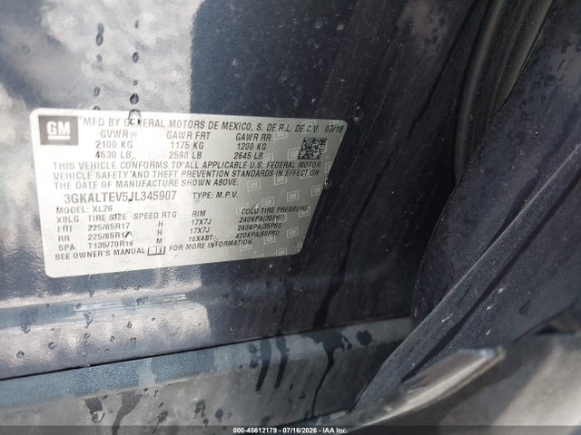 GMC Terrain Sle 2018 3GKALTEV5JL345907 Image 9