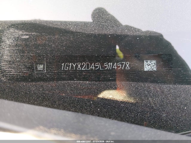 1G1Y82D45L5114578 Chevrolet Corvette Stingray Rwd 3lt