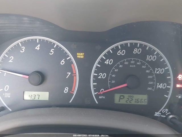 2009 Toyota Corolla Le მანქანა იყიდება აუქციონზე, vin: 1NXBU40E89Z043213, აუქციონის ნომერი: 45612353