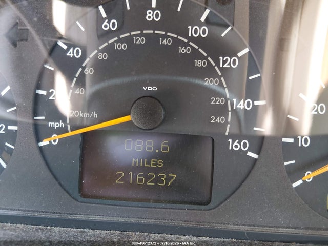 Aukcja sprzedaży 2000 Mercedes-benz E 320, vin: WDBJF65J3YA981405, numer aukcji: 45612372