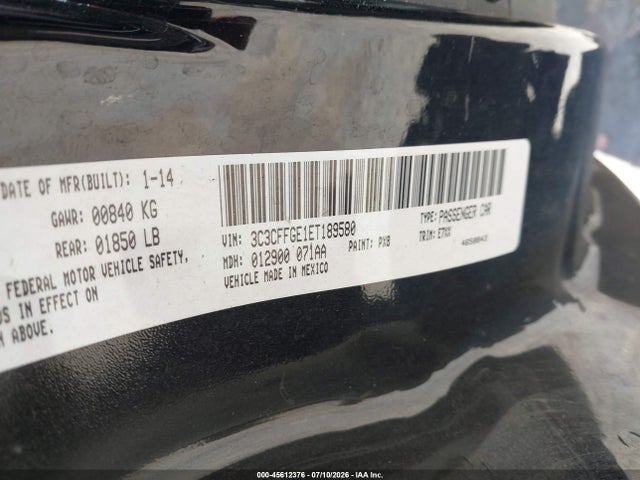 Fiat 500E BATTERY ELECTRIC 2014 3C3CFFGE1ET189580 Image 9
