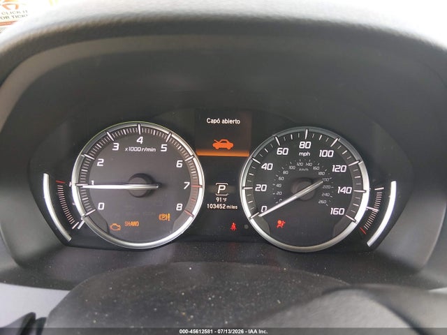 2017 Acura Mdx Technology Package მანქანა იყიდება აუქციონზე, vin: 5FRYD4H52HB039702, აუქციონის ნომერი: 45612581