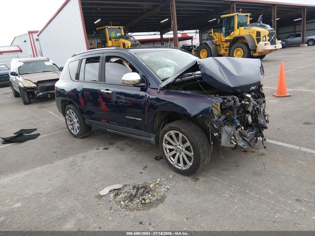 2016 Jeep Compass Latitude მანქანა იყიდება აუქციონზე, vin: 1C4NJDEBXGD585757, აუქციონის ნომერი: 45612583