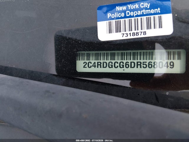 45612692 :رقم المزاد ، 2C4RDGCG6DR568049 vin ، 2013 Dodge Grand Caravan Sxt مزاد بيع