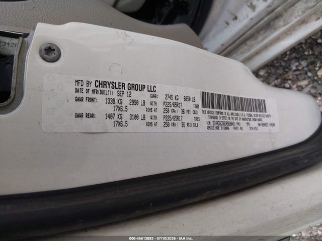 45612692 :رقم المزاد ، 2C4RDGCG6DR568049 vin ، 2013 Dodge Grand Caravan Sxt مزاد بيع