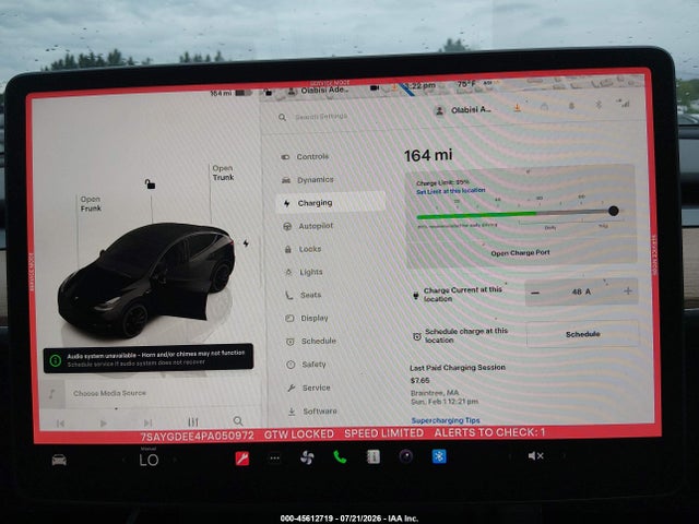 Aukcja sprzedaży 2023 Tesla Model Y Awd/long Range Dual Motor All-wheel Drive, vin: 7SAYGDEE4PA050972, numer aukcji: 45612719
