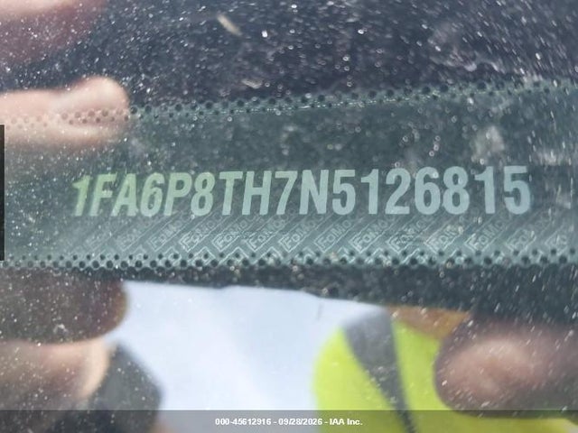 45612916 :رقم المزاد ، 1FA6P8TH7N5126815 vin ، 2022 Ford Mustang Ecoboost Fastback مزاد بيع
