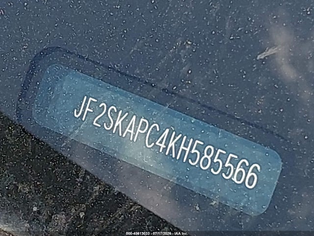 Aukcja sprzedaży 2019 Subaru Forester Sport, vin: JF2SKAPC4KH585566, numer aukcji: 45613033