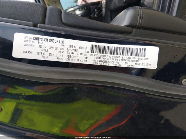 Продаж на аукціоні авто 2011 Jeep Grand Cherokee Laredo, vin: 1J4RR4GG5BC523758, номер лоту: 45613160