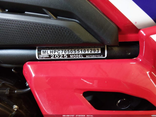MLHPC7050S5101293 Honda Cbr500 Ra
