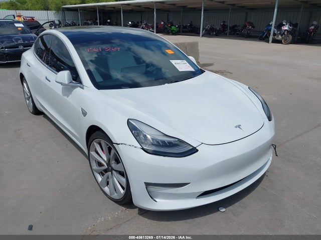 2019 Tesla Model 3 Long Range/performance მანქანა იყიდება აუქციონზე, vin: 5YJ3E1EB6KF487515, აუქციონის ნომერი: 45613269