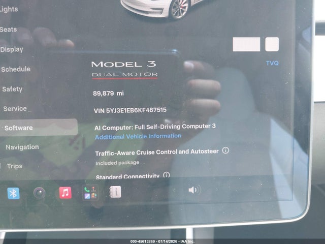 Aukcja sprzedaży 2019 Tesla Model 3 Long Range/performance, vin: 5YJ3E1EB6KF487515, numer aukcji: 45613269