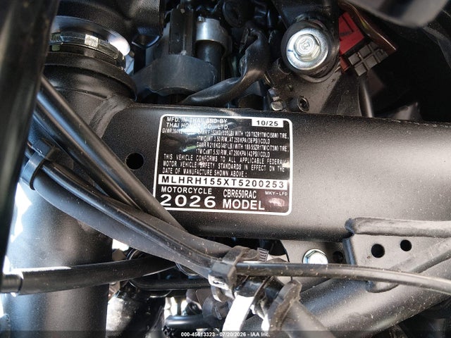 Honda CBR650 R 2026 MLHRH155XT5200253 Image 10