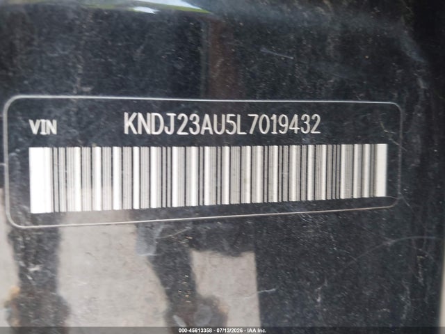 45613358 :رقم المزاد ، KNDJ23AU5L7019432 vin ، 2020 Kia Soul S مزاد بيع