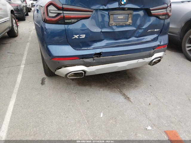 45613605 :رقم المزاد ، 5UX53DP04N9J91014 vin ، 2022 Bmw X3 Xdrive30i مزاد بيع