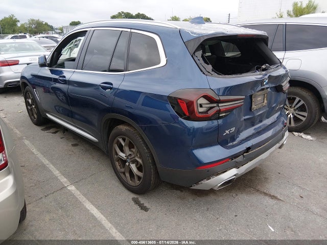 45613605 :رقم المزاد ، 5UX53DP04N9J91014 vin ، 2022 Bmw X3 Xdrive30i مزاد بيع