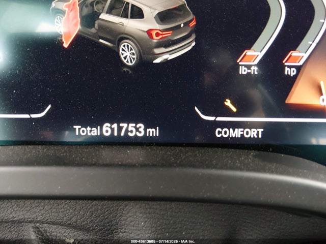 45613605 :رقم المزاد ، 5UX53DP04N9J91014 vin ، 2022 Bmw X3 Xdrive30i مزاد بيع