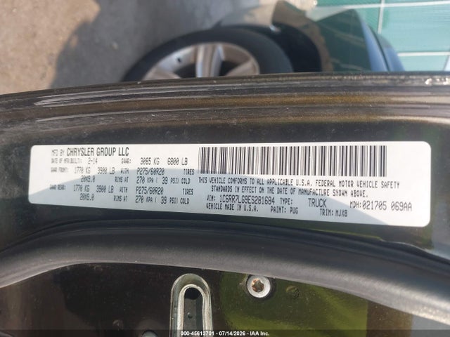 45613701 :رقم المزاد ، 1C6RR7LG9ES281684 vin ، 2014 Ram 1500 Big Horn مزاد بيع