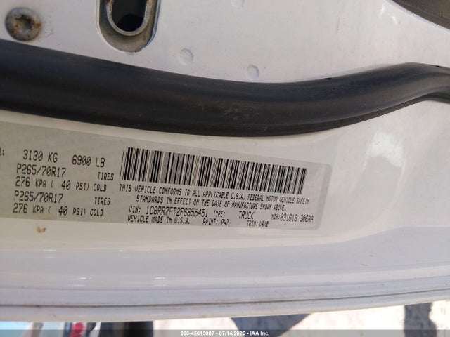 2015 Ram 1500 Tradesman მანქანა იყიდება აუქციონზე, vin: 1C6RR7FT2FS655451, აუქციონის ნომერი: 45613807