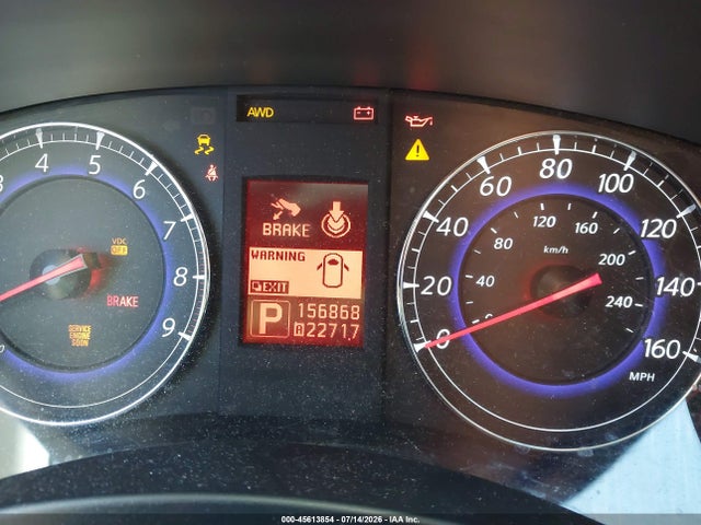 45613854 :رقم المزاد ، JN1AJ0HR7AM757981 vin ، 2010 Infiniti Ex35 Journey مزاد بيع