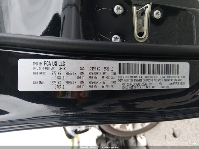 Продажа на аукционе авто 2019 Jeep Cherokee Latitude Fwd, vin: 1C4PJLCX6KD120242, номер лота: 45613899
