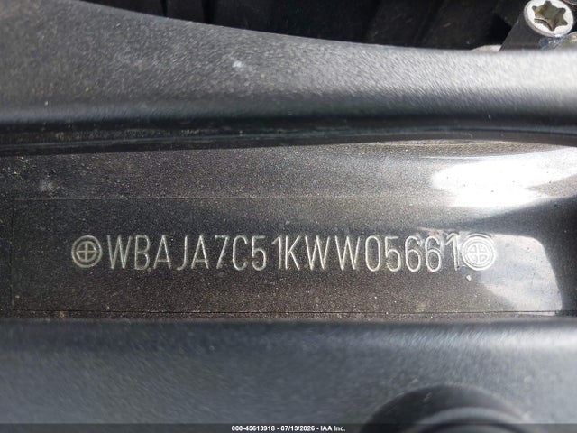 Aukcja sprzedaży 2019 Bmw 5 Series 530i Xdrive, vin: WBAJA7C51KWW05661, numer aukcji: 45613918