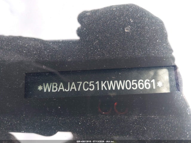 Aukcja sprzedaży 2019 Bmw 5 Series 530i Xdrive, vin: WBAJA7C51KWW05661, numer aukcji: 45613918