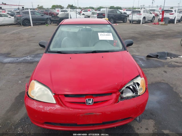 2001 Honda Civic Lx მანქანა იყიდება აუქციონზე, vin: 1HGEM225X1L073134, აუქციონის ნომერი: 45614089