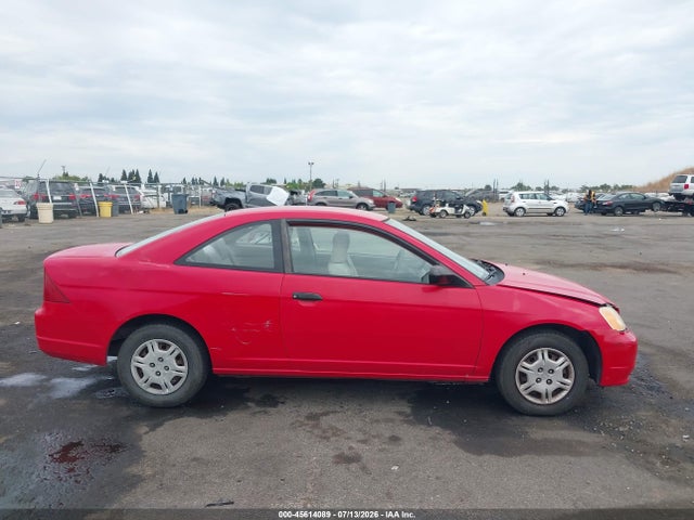2001 Honda Civic Lx მანქანა იყიდება აუქციონზე, vin: 1HGEM225X1L073134, აუქციონის ნომერი: 45614089