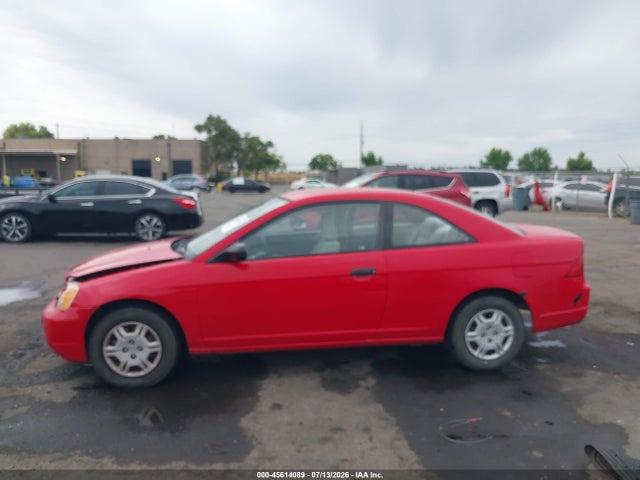 2001 Honda Civic Lx მანქანა იყიდება აუქციონზე, vin: 1HGEM225X1L073134, აუქციონის ნომერი: 45614089