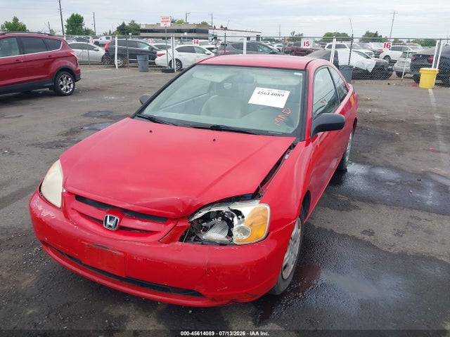 2001 Honda Civic Lx მანქანა იყიდება აუქციონზე, vin: 1HGEM225X1L073134, აუქციონის ნომერი: 45614089