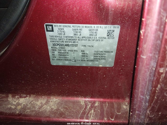 3GCPCSEC4HG172107 Chevrolet Silverado 1500 Ltz