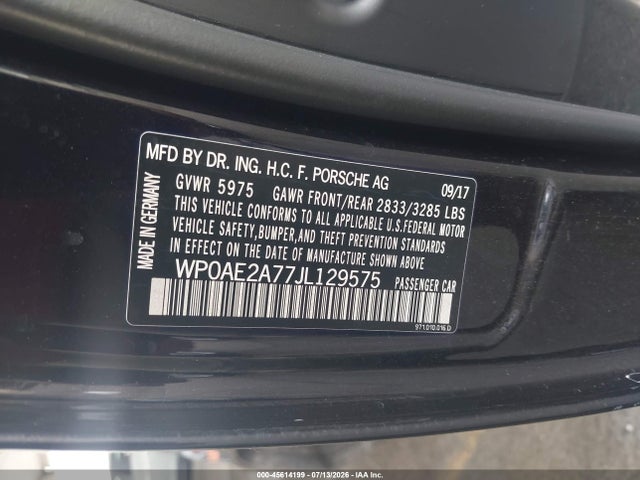 Porsche Panamera E-hybrid 4 2018 WP0AE2A77JL129575 Image 9