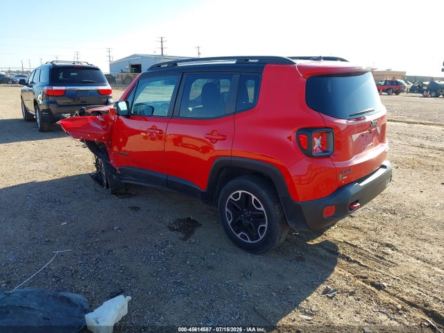 Aukcja sprzedaży 2016 Jeep Renegade Trailhawk, vin: ZACCJBCT2GPD12756, numer aukcji: 45614587