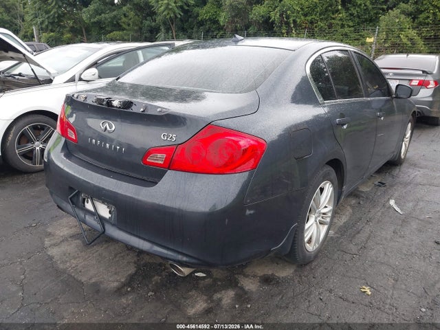 2011 Infiniti G25 Journey მანქანა იყიდება აუქციონზე, vin: JN1DV6AP9BM830511, აუქციონის ნომერი: 45614592
