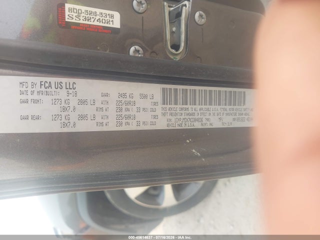 Aukcja sprzedaży 2019 Jeep Cherokee Limited 4x4, vin: 1C4PJMDX7KD304836, numer aukcji: 45614637